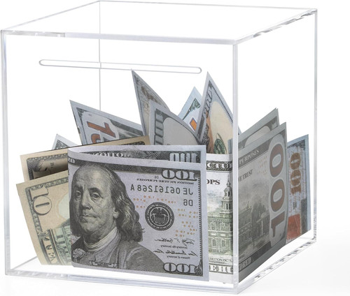 Clear acrylic piggy - acrylic,